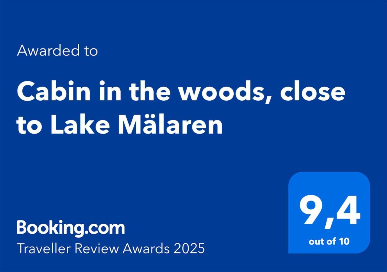 Cabin In The Woods, Close To Lake Maelaren Eskilstuna Luaran gambar